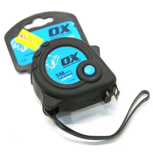 OX MEASURING TAPE 5mtr*25mm RUBBER COAT