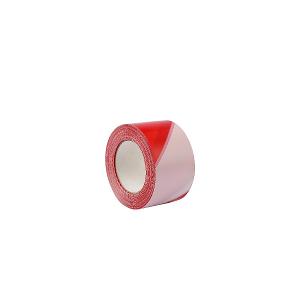 HDPE WARNING TAPE JAR WHITE/RED MICRONS ROLL 75mm*200mtr-SPAIN